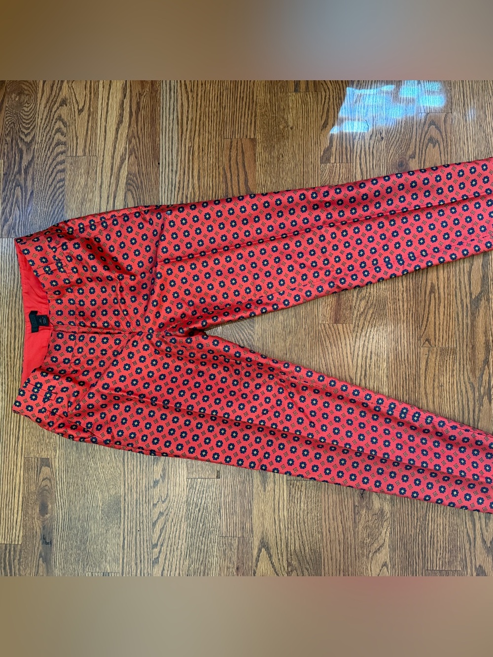 J. Crew Red Floral-Pattern Men’s Pants